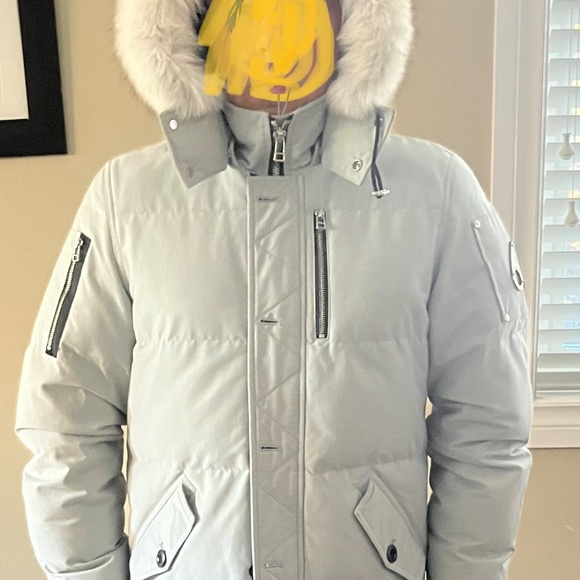 Moose knuckle winter jacket with white fox firm trim - Picture 2 of 6